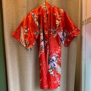 Vibrant Floral Kimono Robe